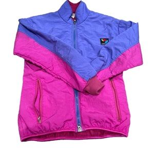 Vintage colorblock bellwether jacket. 80s 1980s